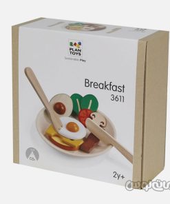 ست اسباب بازی صبحانه چوبی پلن تویز