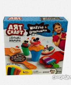 اسباب بازی 4 رنگ همراه با قالب وافل و بستنی سری آرت اند کرفت دد
