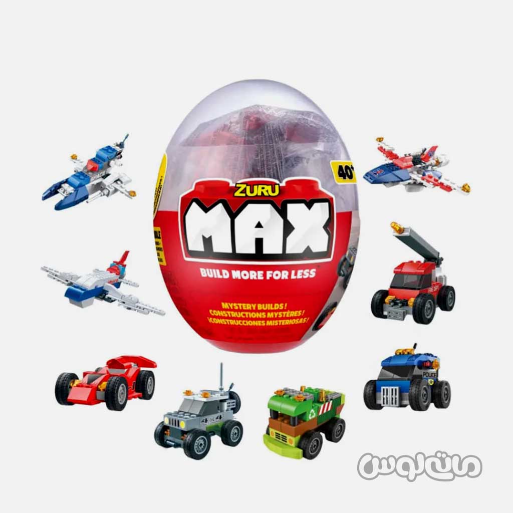 ZUR-83130-01 سوپرايز تخم مرغي 40 قطعه سری مکس زورو